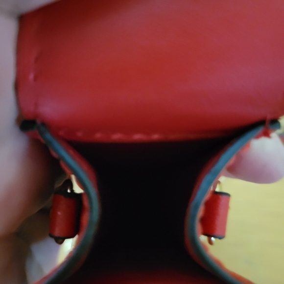 ❤️‍🔥Christian Louboutin Red Lipstick Case w gold tone chain - Picture 7 of 15